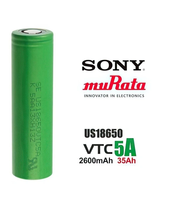 Sony VTC5A 18650 3.7V 2600mAh 35A Li-ion Şarj Edilebilir Pil