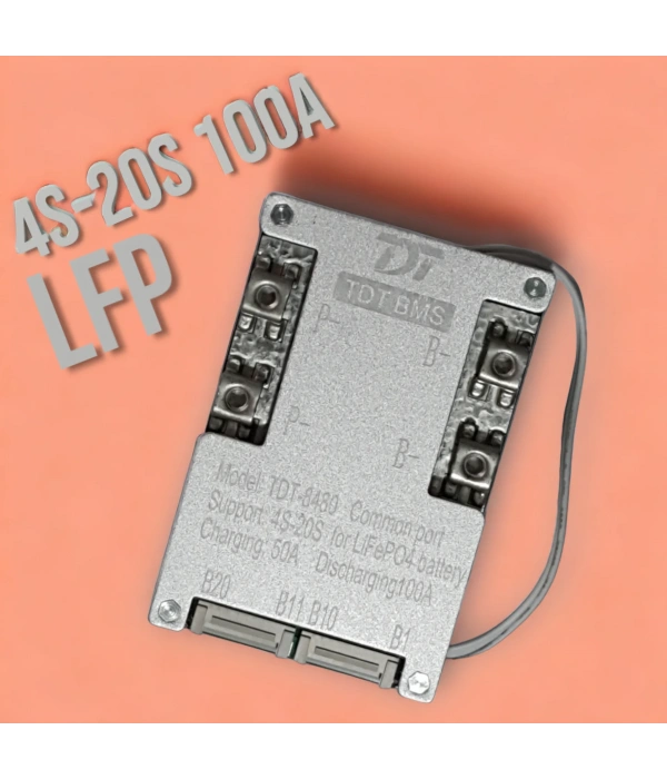 TDT 4S-20S Arası Destekli 100A Balanslı LiFePO4 Batarya BMS