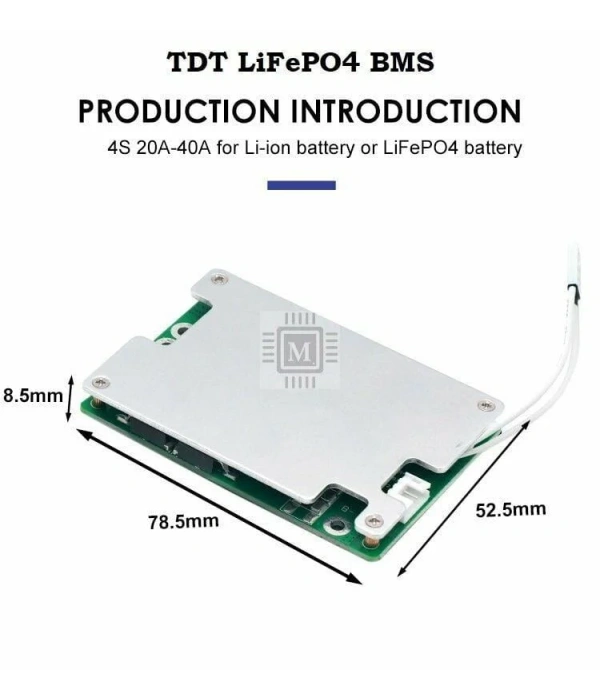 TDT 8S 40A Balanslı LiFePO4 Batarya BMS