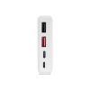 Powerway QC10 Beyaz 10.000 mAh PD 22.5W Dahili Kablolu Hızlı Şarj Led Işıklı Powerbank