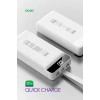 Powerway QC30 Beyaz 30.000 mAh PD 22.5W Hızlı Şarj Led Işıklı Powerbank