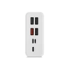 Powerway QC30S Beyaz 30.000 mAh PD 22.5W Dahili Kablolu Hızlı Şarj Led Işıklı Powerbank
