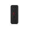 Powerway QC30S Siyah 30.000 mAh PD 22.5W Dahili Kablolu Hızlı Şarj Led Işıklı Powerbank