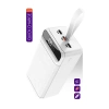 Powerway QC60 Beyaz 60.000 mAh PD 22.5W Hızlı Şarj Led Işıklı Powerbank
