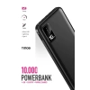 Powerway TX109 Siyah 10.000 mAh Dijital Göstergeli Ekstra Kablolu Dahili Stand Powerbank