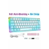 Rgb Oyuncu Klavyesi MX-1 Mekanik Gaming Blue Switch Klavye Türkçe Q Beyaz Mini Klavye