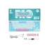R10 Mekanik Klavye Full Anti-Ghosting Hot Swap Blue Switch Oyuncu Klavyesi (Türkçe) Buz Mavisi Işık