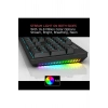 K610 Mekanik Klavye Yanlar Rainbow Arka Işık Mavi Outemu Blue Switch Klavye