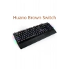 K-662 Huano Brown Switch Rainbow Işıklı Ingilizce Mekanik Oyuncu Klavyesi