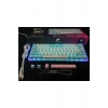 Rgb Oyuncu Klavyesi MX-1 Mekanik Gaming Blue Switch Klavye Türkçe Q Beyaz Mini Klavye