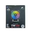 TW120 6 Bakır Borulu ARGB Kule Tipi İşlemci Soğutucu Cpu Fanı Sadece İntel İşlemciler İçin