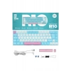 R10 Mekanik Klavye Full Anti-Ghosting Hot Swap Blue Switch Oyuncu Klavyesi (Türkçe) Buz Mavisi Işık