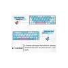 Beyaz Mini Mekanik Klavye Z-686 Huano Blue Switch Işıklı