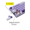 Z-94 Mekanik Oyuncu Klavyesi Beyaz Mor (KIRMIZI SWİTCH)