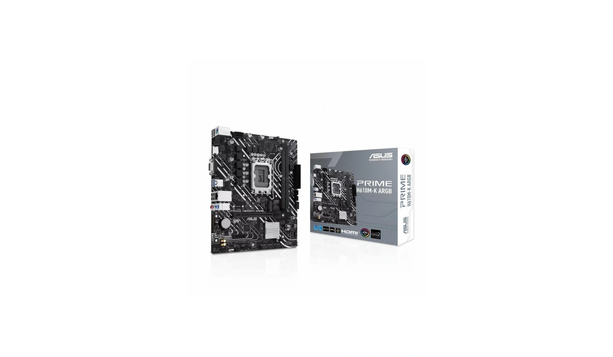 PRIME H610M-K ARGB H610 DDR5 Vga GLan mATX HD US32 M2 1700p Anakart