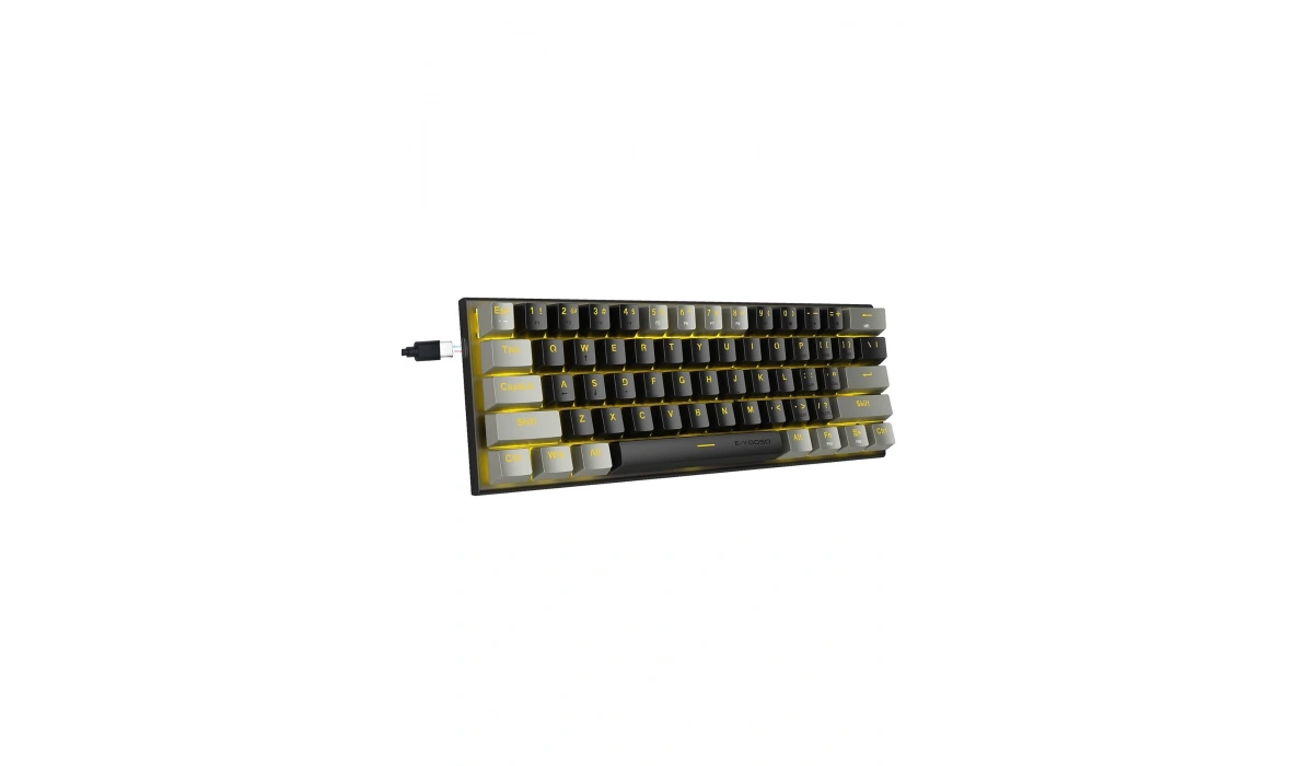 Z-11 Mini Blue Switch İngilizce 60% Mekanik Gaming Oyuncu Klavyesi (SİYAH, GRİ, TURUNCU TUŞLAR) Ingilizce