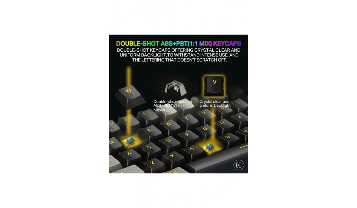 Z-11 Mini Blue Switch İngilizce 60% Mekanik Gaming Oyuncu Klavyesi (SİYAH, GRİ, TURUNCU TUŞLAR) Ingilizce