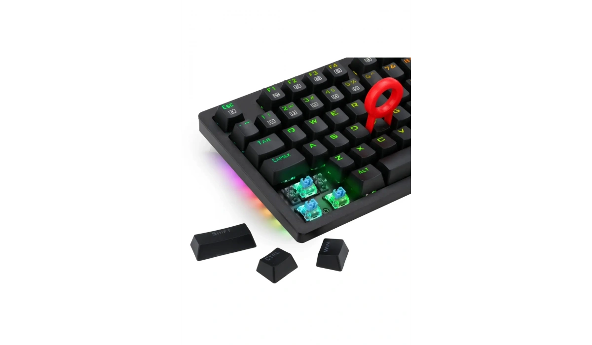 K610 Mekanik Klavye Yanlar Rainbow Arka Işık Mavi Outemu Blue Switch Klavye