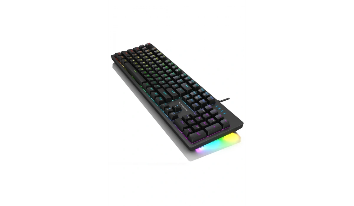 K610 Mekanik Klavye Yanlar Rainbow Arka Işık Mavi Outemu Blue Switch Klavye