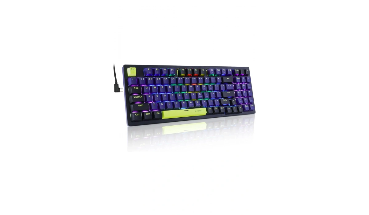 Blue Switch Z-94 Mekanik Klavye %90 Rainbow Işıklı Oyuncu Klavyesi (İngilizce Q Klavye) Huano