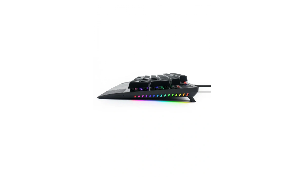 K-662 Huano Blue Switch Rainbow Işıklı İngilizce Mekanik Oyuncu Klavyesi