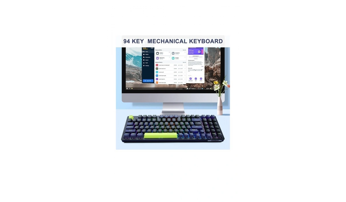 Z-94 Mekanik Klavye %90 Klavye Oyuncu Klavyesi Huano Red Switch Gamer Klavye