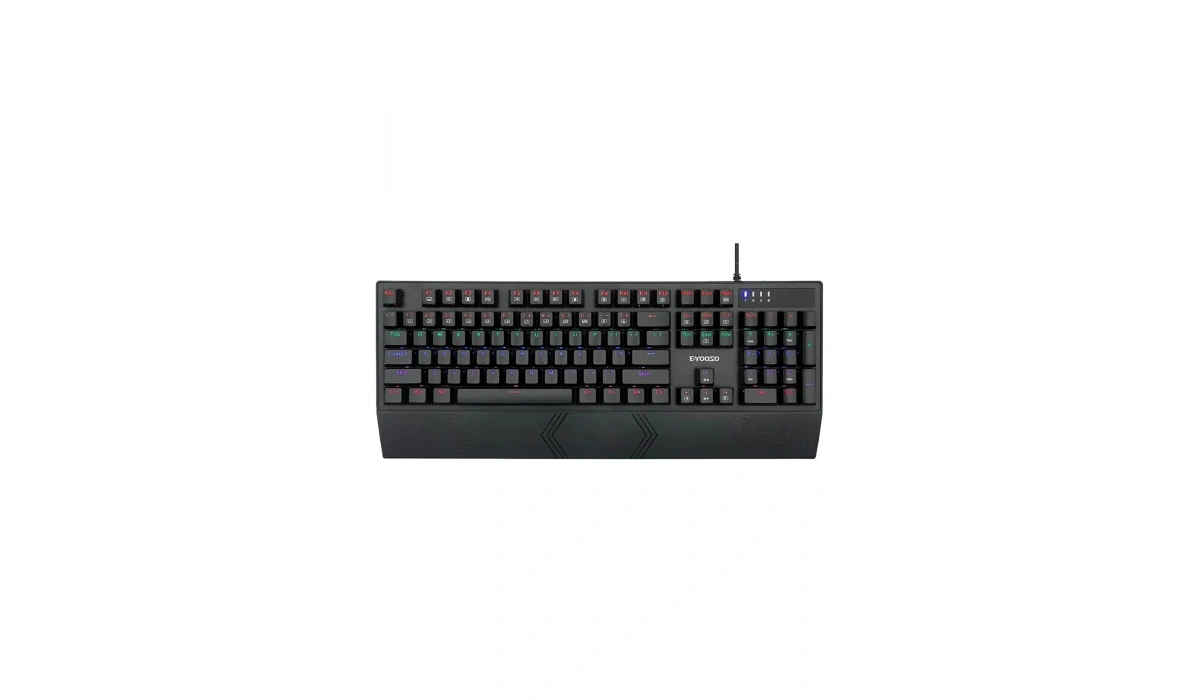 K-662 Huano Brown Switch Rainbow Işıklı Ingilizce Mekanik Oyuncu Klavyesi