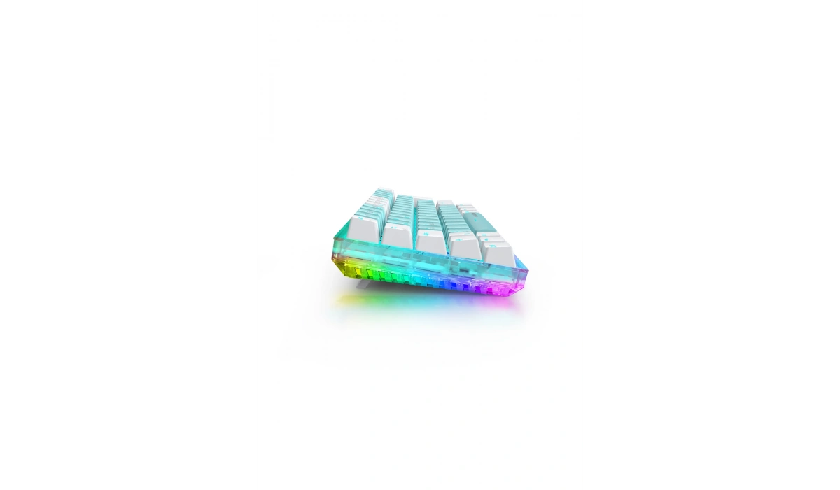 MX-1 Mekanik Klavye RGB Red Switch Türkçe Oyuncu Klavyesi Beyaz Mini Klavye Kablolu