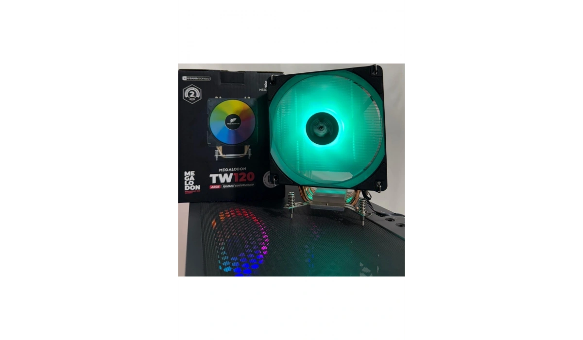 TW120 6 Bakır Borulu ARGB Kule Tipi İşlemci Soğutucu Cpu Fanı Sadece İntel İşlemciler İçin