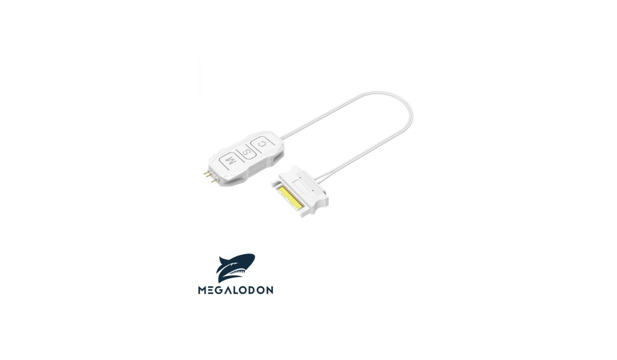 ARGB Kontrolcü 5v 3 Pin - SATA Kablo ARGB Dönüştürücü RGB Denetleyici Beyaz RENK