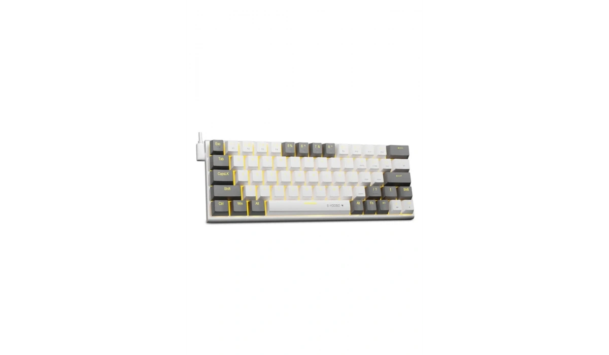 Z-11 RGB Brown Switch İngilizce Q Full Anti Ghosting Mekanik Oyuncu Klavyesi (Beyaz-Gri-Turuncu Tuşlar)