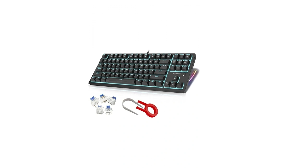 K620 Mekanik Klavye Outemu Blue Switch Siyah Ve Beyaz Klavye Seçeneği Gamer