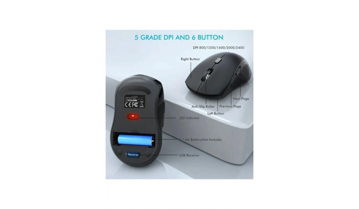Kablosuz Klavye Mouse Set E777 Ingilizce Keyboard