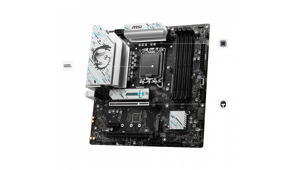 MSI B760M GAMİNG PLUS WIFI DDR5 INTEL MOTHERBOARD