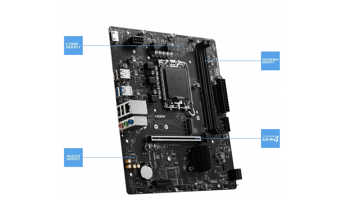 MSI PRO H610M-S DDR4 INTEL MOTHERBOARD