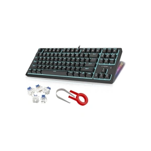 K620 Mekanik Klavye Outemu Blue Switch Siyah Ve Beyaz Klavye Seçeneği Gamer
