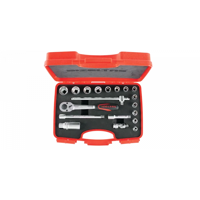 3/8 ALTI KÖŞE LOKMA TAKIMI 19 PARÇA