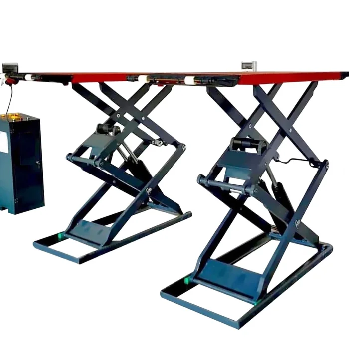 2 Metre 3500 KG Mekanik Kilit Sistemli Makaslı Lift | Oto Servis Hidrolik Lift