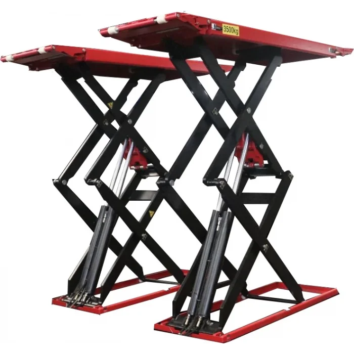 2 Metre 3500 KG Mekanik Kilit Sistemli Makaslı Lift | Oto Servis Hidrolik Lift