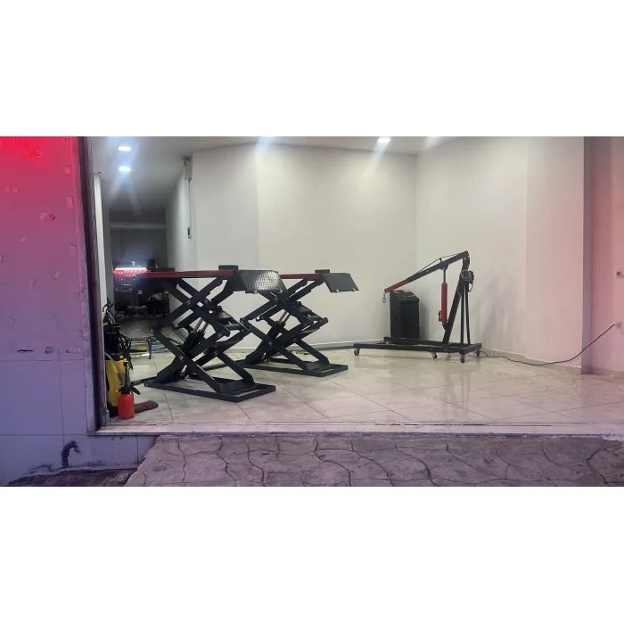 2 Metre 3500 Kg Mekanik Kilit Sistemli Makaslı Lift Yerli İmalat 2 Yıl Garantili Oto Servis Hidrolik Lift