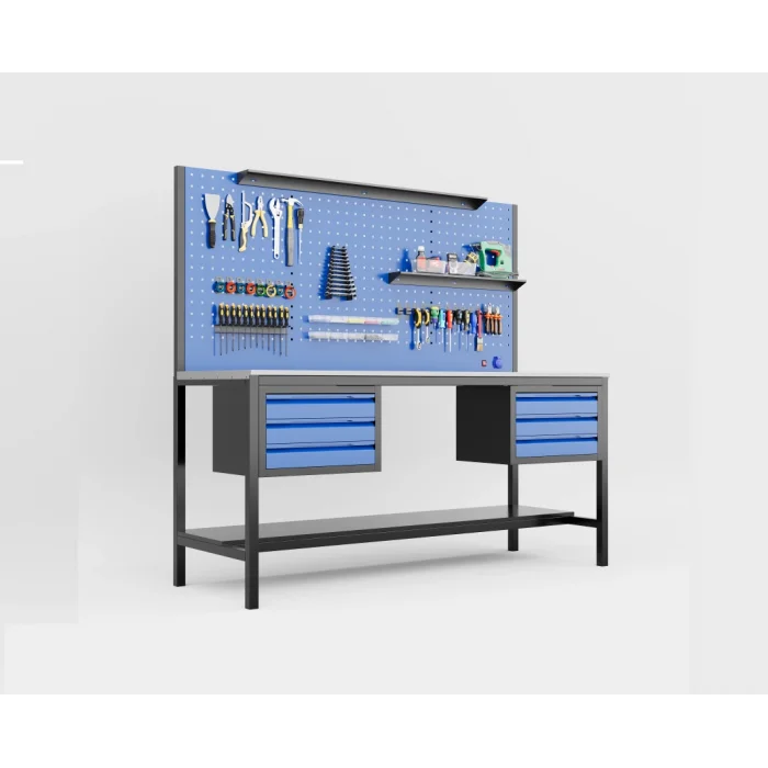 2 Metre 6 çekmeceli Takım Tezgahı