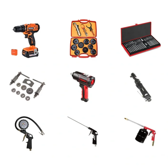 4 Ton Yarı Otomatik Lift 2 Metre Takım Tezgahı 200 Litre Hava Kompresörü ve 60 Parça Garaj Ekipmanı