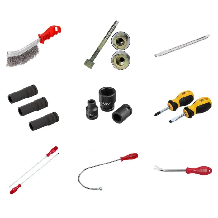 4 Ton Yarı Otomatik Lift 2 Metre Takım Tezgahı 200 Litre Hava Kompresörü ve 60 Parça Garaj Ekipmanı