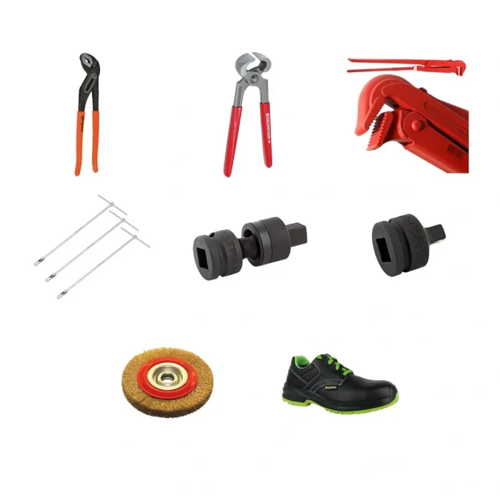 4 Ton Yarı Otomatik Lift 2 Metre Takım Tezgahı 200 Litre Hava Kompresörü ve 60 Parça Garaj Ekipmanı