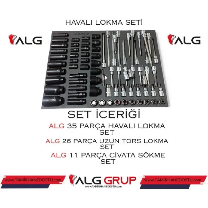 ALG PREMİUM 370 PARÇA ALG GRUP DOLU TAKIM ARABASI