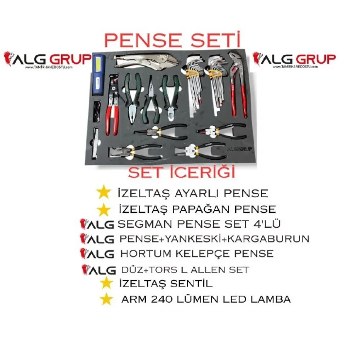 ALG PREMİUM 370 PARÇA ALG GRUP DOLU TAKIM ARABASI