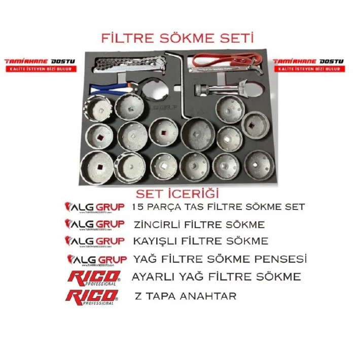 ALG PREMİUM 370 PARÇA ALG GRUP DOLU TAKIM ARABASI