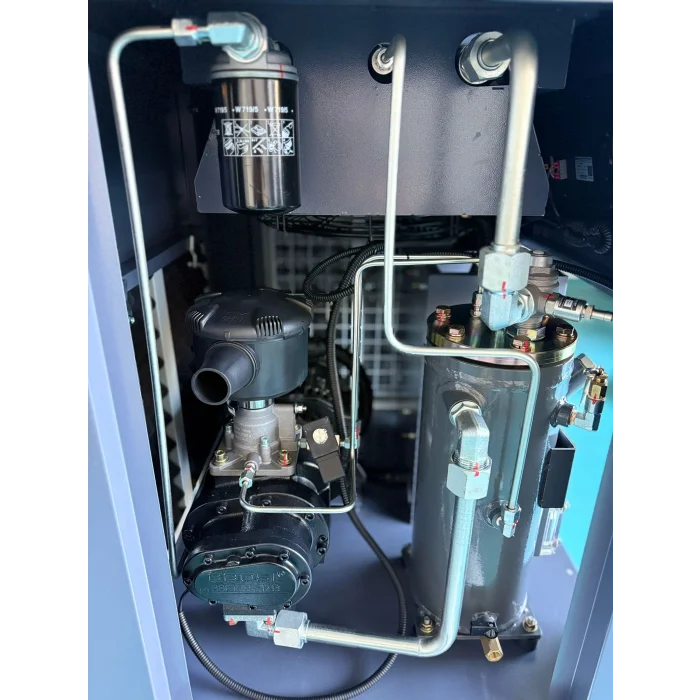 Vidalı Kompresör 7,5 kW (10 HP) İnvertörlü – 500 L Hava Tankı + 1800 Hava Kurutucu | Endüstriyel Sessiz Vidalı Tip