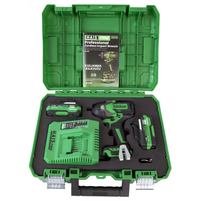 HAISPRO Profesyonel Darbeli Somun Sıkma 1100 Nm 21 V