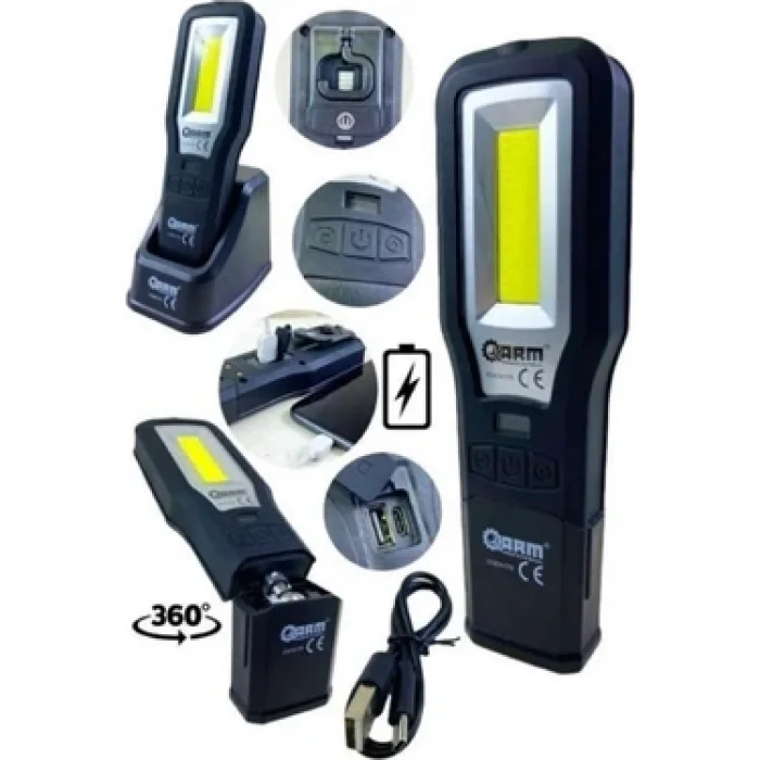 ARM 550 lümen ŞARJLI LED LAMBА ÜRÜN